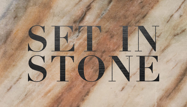 Set in Stone logo - Steve Slater